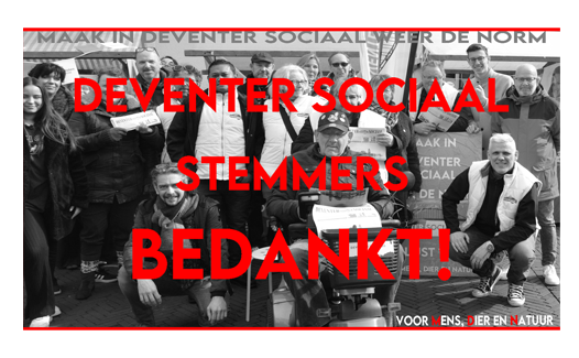 Deventer Sociaal Stemmers -Bedankt!-